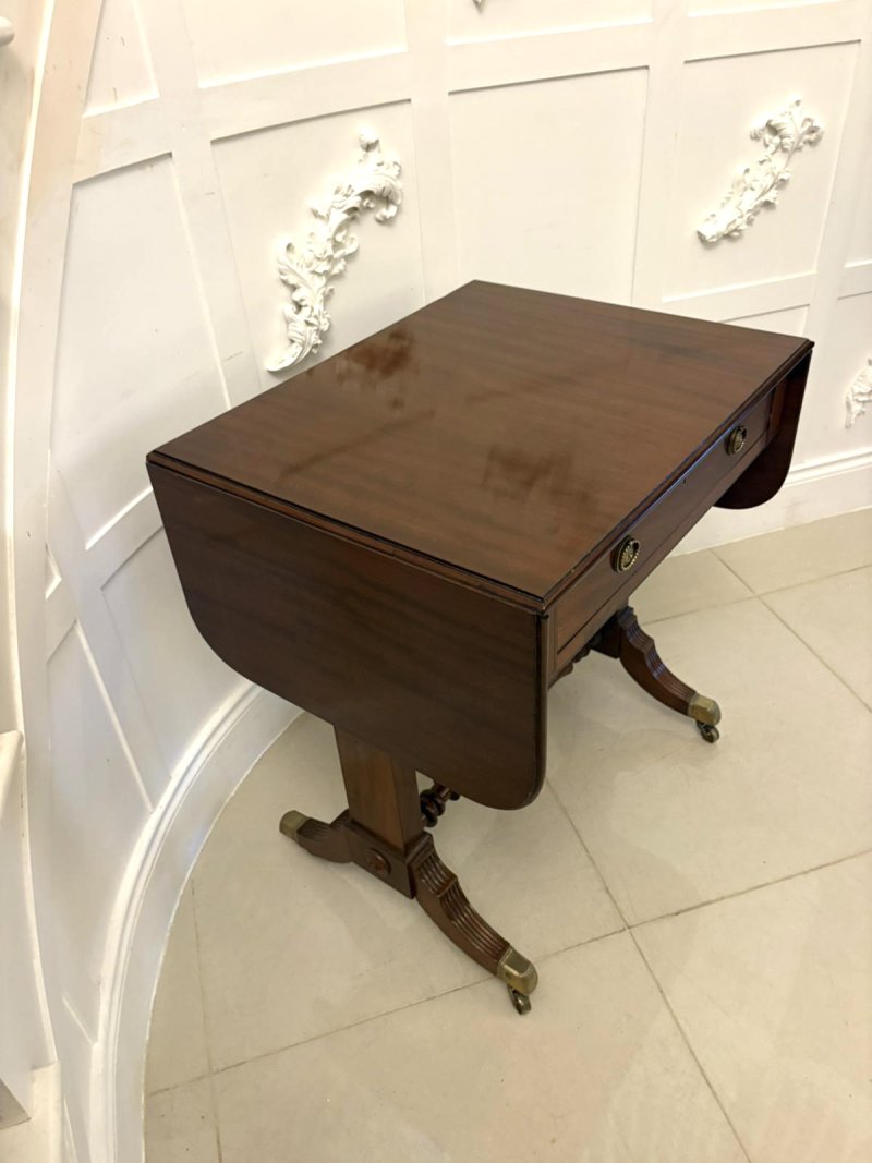 Exquisite Antique Regency Freestanding Mahogany Sofa Table